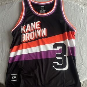 Men's Black and Purple Jersey Kane Brown Concert NWOT